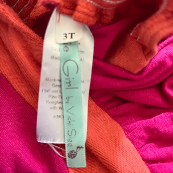 Pixie Girl Pink & Orange Dress 3T - Picture 7 of 9